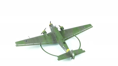 Model Of The German Military Airplane Junkers For Mine Detection.