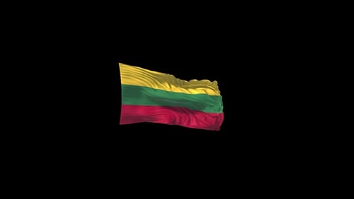 Flagge Litauens mit Alpha-Kanal