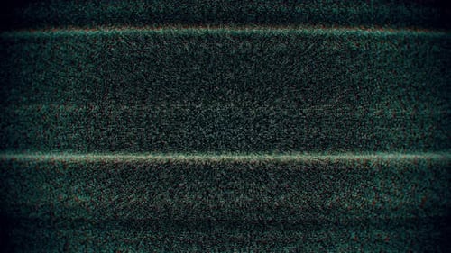 Tv Noise Static Analog with Scan Lines