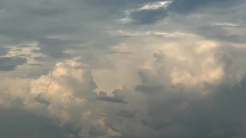 Dramatic sky with storm cloud on a cloudy day time lapse.