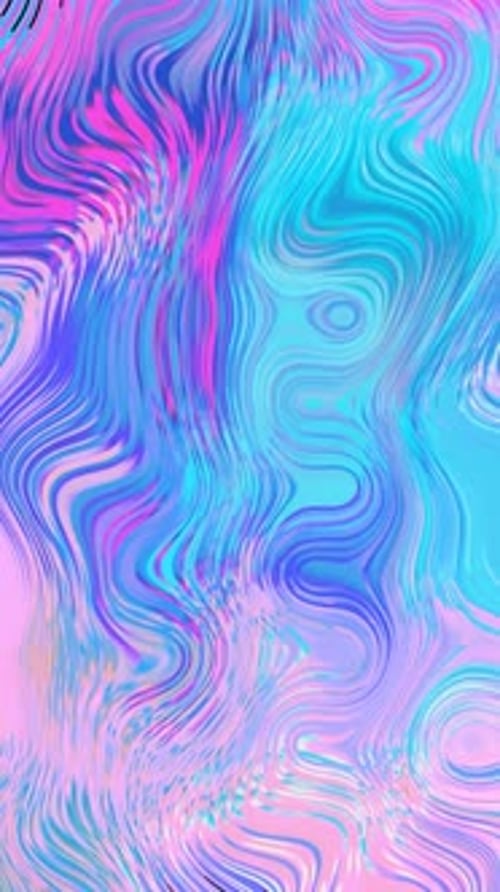 Holographic Fluid Abstract Wavy Colors Background Loop
