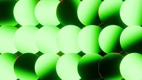 Neuer runder Hintergrund, grüne Kreise, Animationsvideohintergrund, Vj Loop