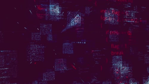 Animated computer chipset pattern, 3d futuristic technology background