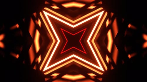 Red And Orange Strobe Geometric Background Vj Loop I 4K