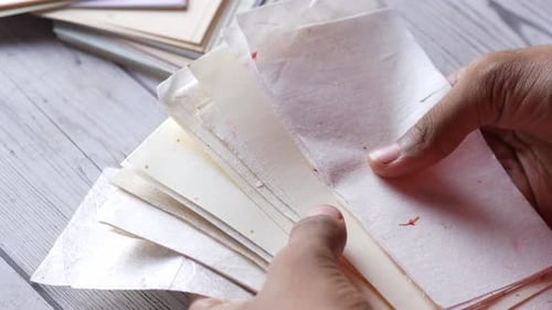 Old Craft Paper Close Up