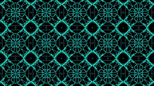Abstrakter moderner Kaleidoskop-Hintergrund Blue Loop V4
