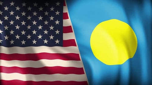 Usa And Palau Background Loop