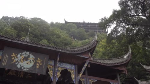 Chinese temples on the mountain