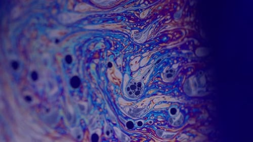 Acrylic Spray Bubbles Wave Liquid Oil Paint Art