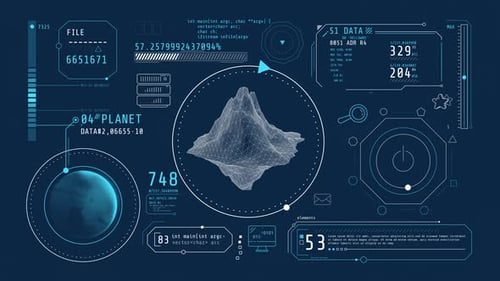 Animated Infographics on the Theme of Planetary Geology