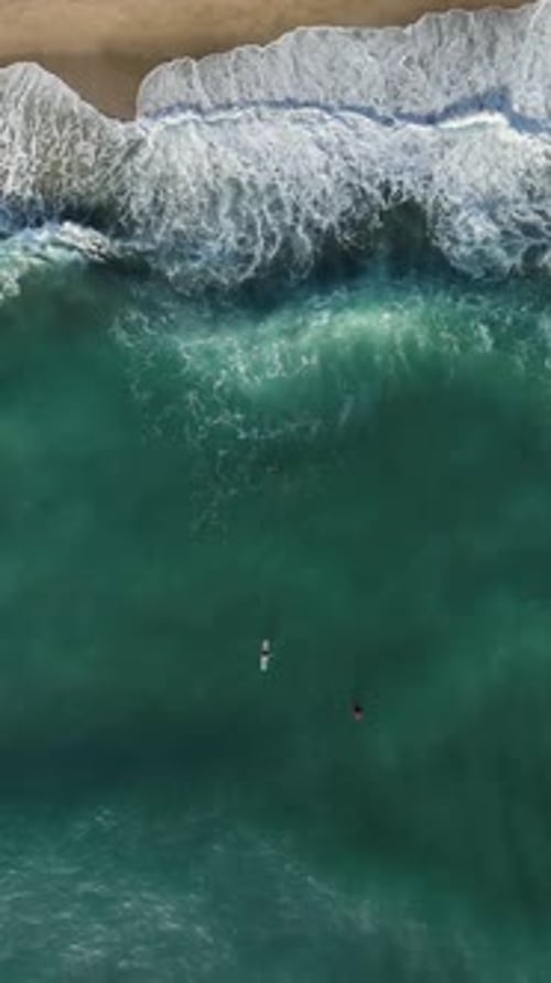 Vertical Video Aerial Delight Capturing the Energy of Surfing in Alanya Turkey
