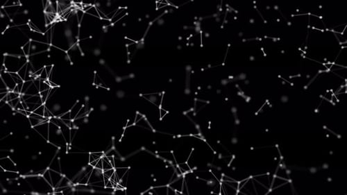 Abstract Digital Network Connection Loop Background