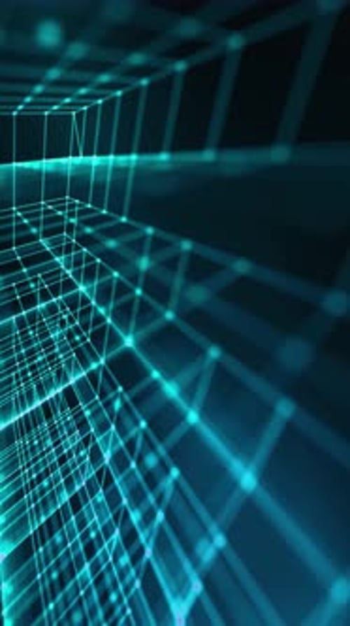 Digital Plexus Network Abstract Vertical Motion Background