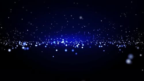 Blue Particles Background Loop