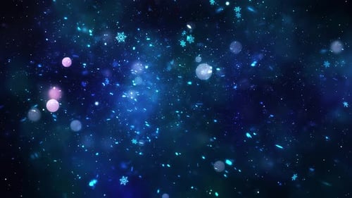 Weihnachtszauber Schnee und Schneeflocken-Hintergrund 44