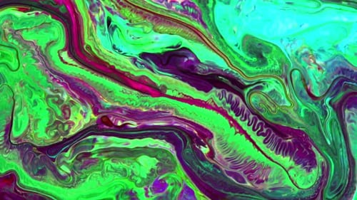 Abstrakte bunte Tintenbewegungen breiten sich auf der Wassertextur aus 868