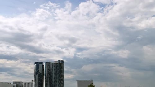 Clouds Time Lapse over Buildings