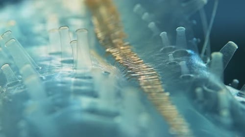 Superbes rangées de peignes et papilles à cténophores