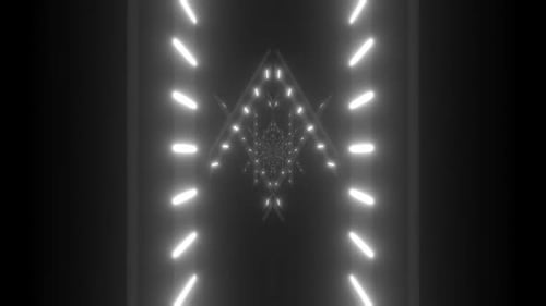 Dynamic tunnel of light, futuristic design with abstract glowing lines