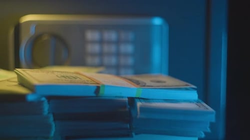 Un coffre-fort avec des revenus