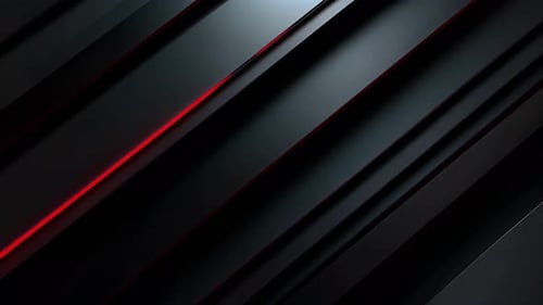 Modern Dynamic Dark Panels Logo Reveal with Red Lines