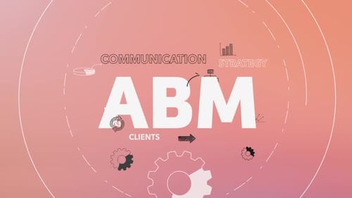 Flat Design ABM Corporate Communication Strategy Animation