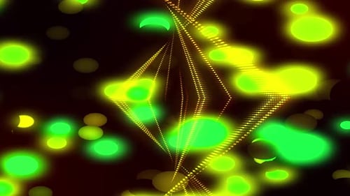 Fundo de linha torcida de partículas abstratas