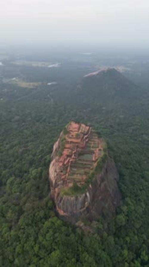 Vue aérienne de la forteresse de Sigiriya Lion Rock