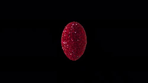 Sparkling Red Heart Spinning Animation for Love Celebrations