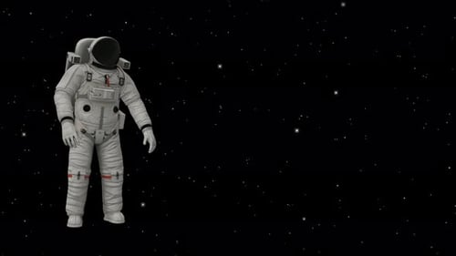 Astronaut Floating in Space, Background, Universe, Stars