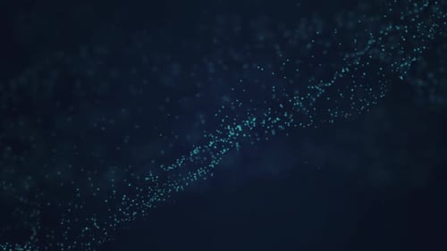 Dynamic Blue Particle Stream Digital Abstract Background