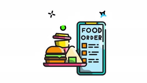 Animated Food Order Mobile App for Delivery