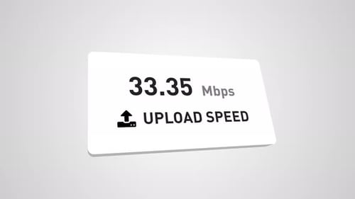 Digital Upload Speed Counter Animation