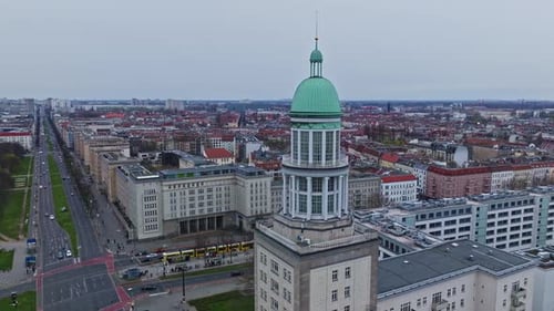 Vue aérienne de Frankfurter Tor, Berlin, Allemagne