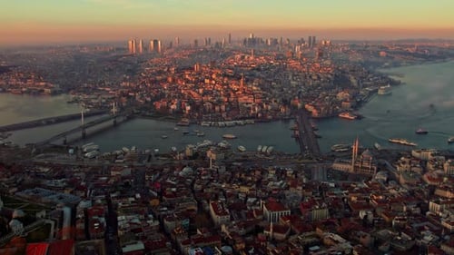 Türkei Istanbul Sonnenuntergang