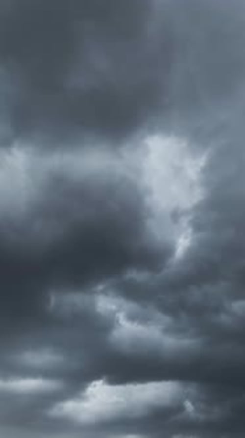 Dark storm clouds moving