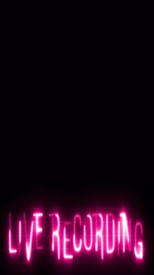 Vertical Lower Thirds Live Recording Neon animationBroadcasting News Podcast Streaming Concept