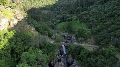 Ponte Mizarela, or Devils Bridge in Portugal