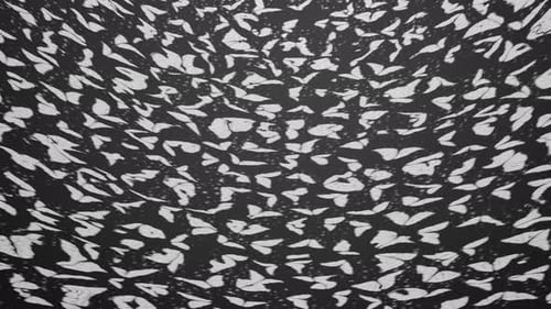 Grey With White Random Shapes Moving Abstract Background