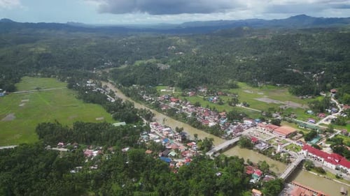 A Drone View of Settlement By River