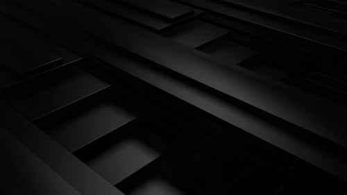 Abstract Dark Geometric Panels Shifting Background Animation