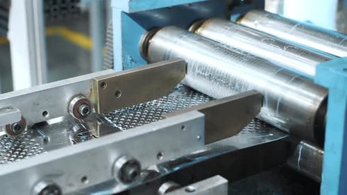 Sheet Metal Forming Machine in Industrial Factory