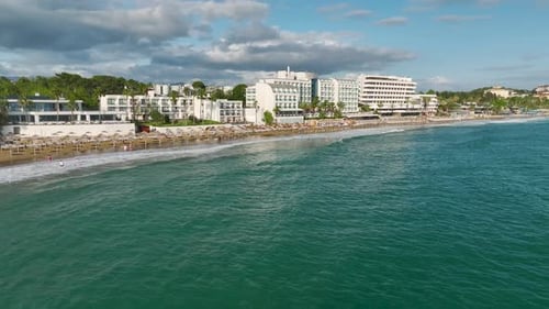 Aerial View Luxury Resorts and Their Beautiful Coastal Territories
