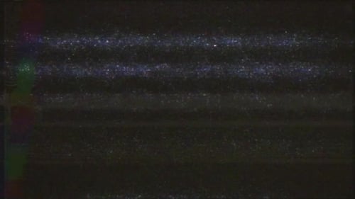 Analog VHS Glitch Static Transition Overlay