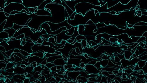 Abstract Wavy Line Topographic Background Blue Loop V4