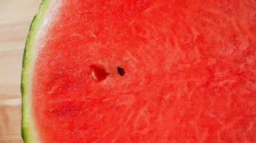 Watermelon in macro video