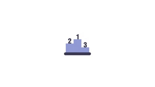 Podium Winners symbol icon animation video