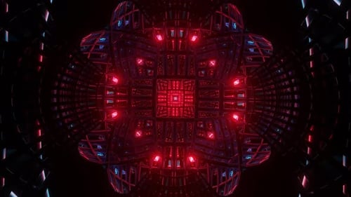 Bunter blinkender futuristischer psychedelischer hypnotischer VJ Seamless Loop-Hintergrund