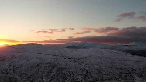Luftbild des Gartan Mountain County, Donegal, Irland