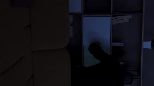 Vertical video of The thief who was noticed and caught.